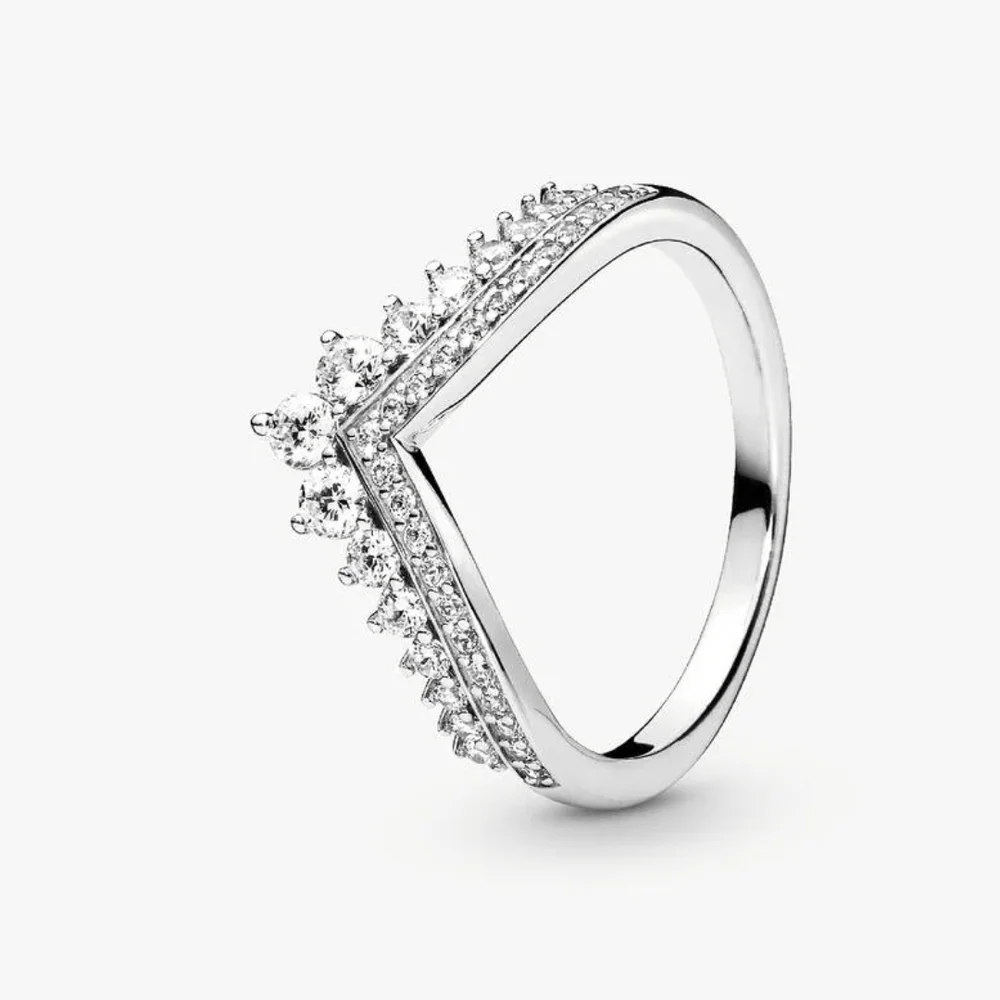 Pandora Princess Wishbone RingSterling silver 197736cz